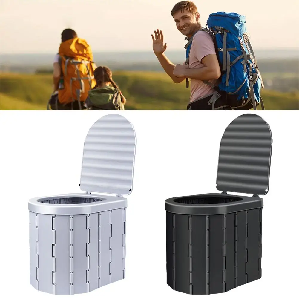 Folding Integrated Portable Car Trash Can Outdoor Children And Elderly Deodorant Non-slip Road Trip Toilet Accesorios Para R3A2