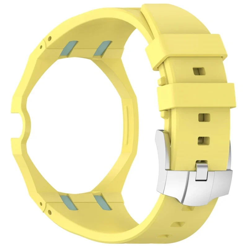 2-in-1-PC-Gehäuse + Silikonarmband für Swatch X AP Royal Pop Taschenuhr, umwandelbar in Armbanduhr, integriertes Modifikationszubehör – Detail 4