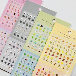 4 pcs/6 pcs Funny Mini Animals Dessert Sweet Decor Stickers Scrapbooking Diy Journaling Cute Stationery Diary Sticker Gift
