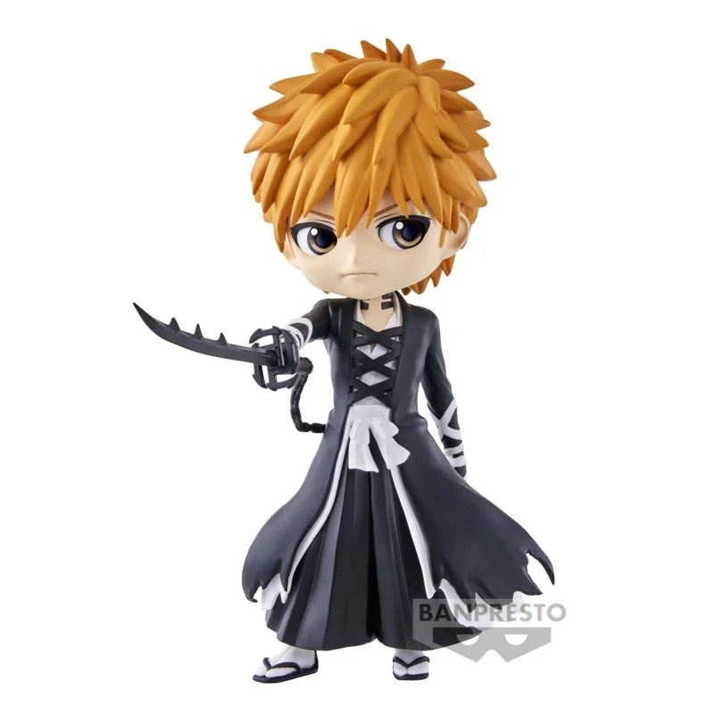 

Bandai Original 14Cm Q posket BLEACH Kurosaki Ichigo vol.2 Action Figure Toys For Kids Gift Collectible Model Ornaments