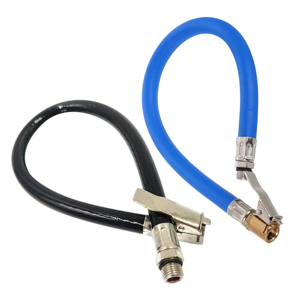 

2Pcs Tire Pressure Gauge Inflation Hose Copper Head Durable Inflation Extension Pipe Universal for Cars Motorcycles Bikes Air