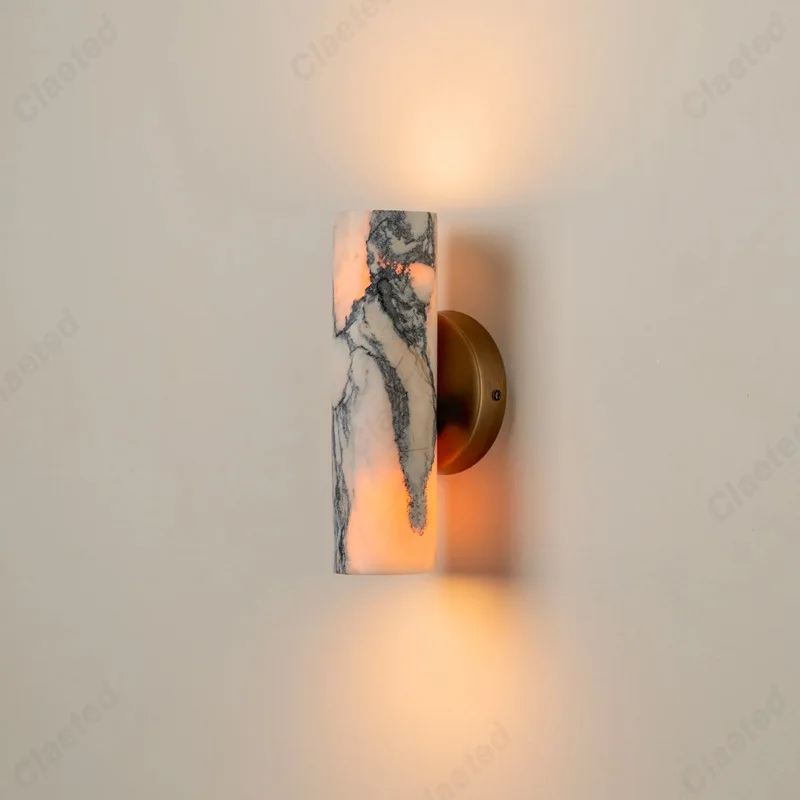 

Европейский креативный светодиодный мраморный настенный светильник для гостиной, коридора, крыльца, спальни, декоративное освещение, лампы