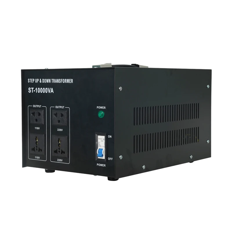 High Power ST 10KVA Single Phase Voltage Transformer 110V To 220V Step Up Converter Household Air Conditioner Fridge
