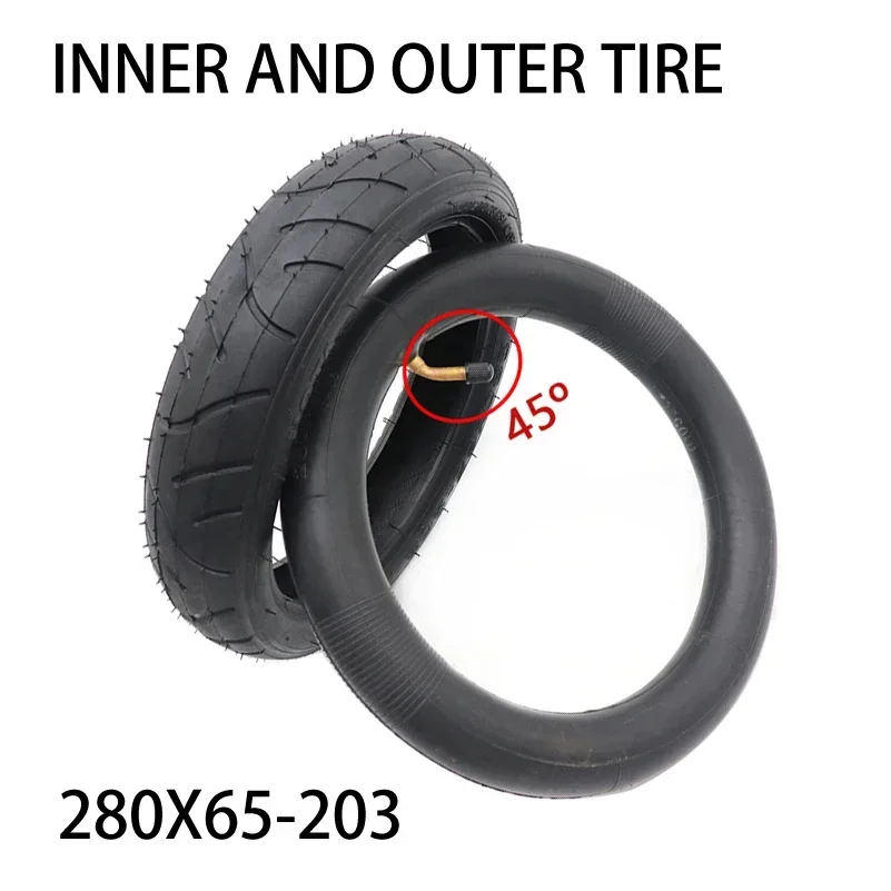 12inch 280x65-203 Pneumatic Tire  Inner Tube Outer Tyre for Children's Bicycle Trolley Baby Stroller Handcart Wheels Parts