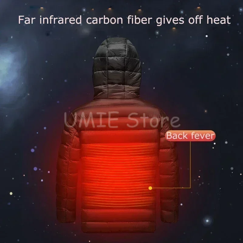 2024 New Heated Jacket Children  USB Charging Jacket Winter Heated Vest Electric Thermal Clothing  Kid Washable Hiking Jackets