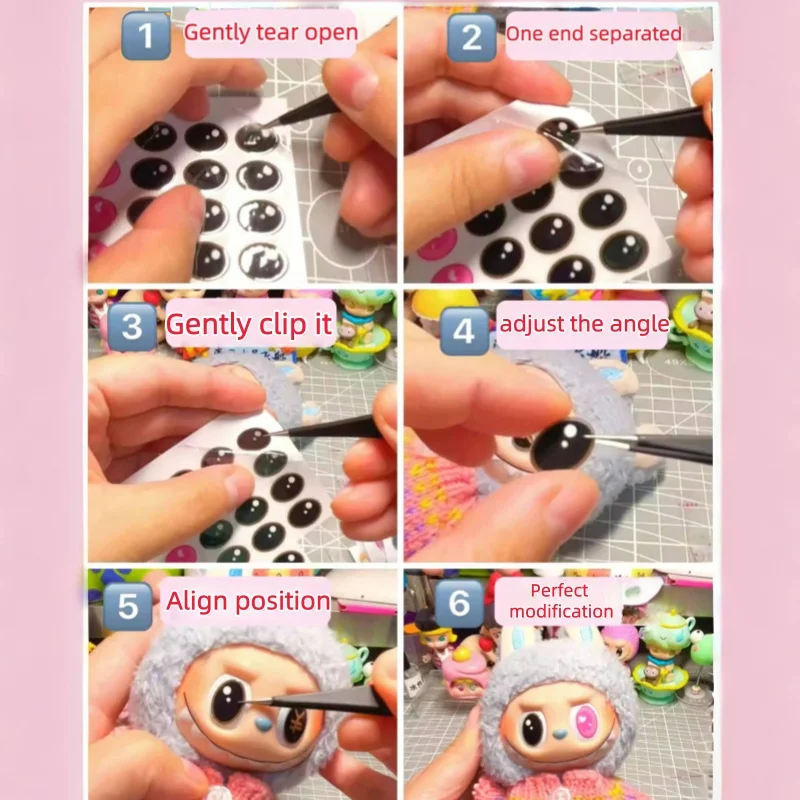 Hot Sale For Labubu Diy Eye Stickers Modified Doll Fashionable and beautiful Decoration Accessories Labubu Clothing Accessories