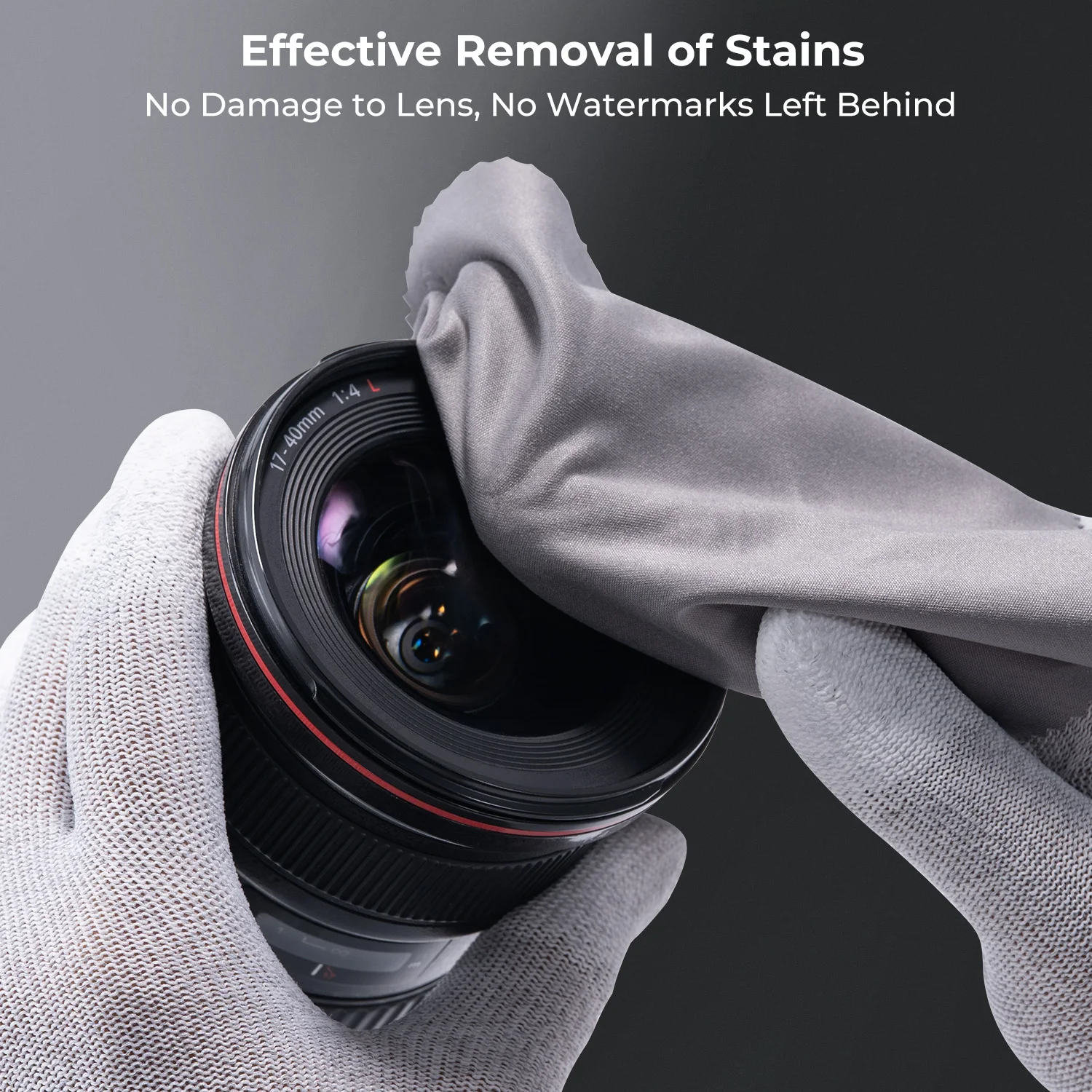 K&F Concept Microfiber Cleaning Cloth Soft And Delicate Effectively Removes Of Stains Without Damaging The Lens for Camera Lens