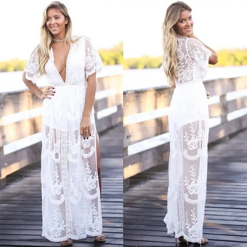 l38e-women-short-sleeve-sexy-deep-v-neck-embroidery-floral-lace-split-maxi-long-dress