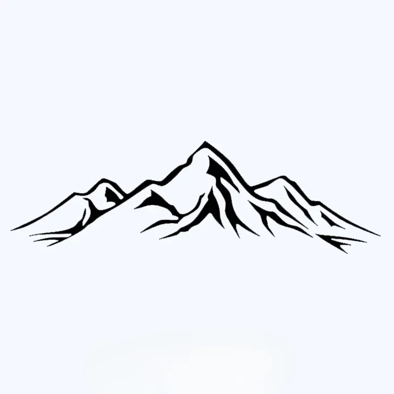 

Mountain and car self-adhesive stickers, bumper and rear window waterproof decorative beauty, various sizes,