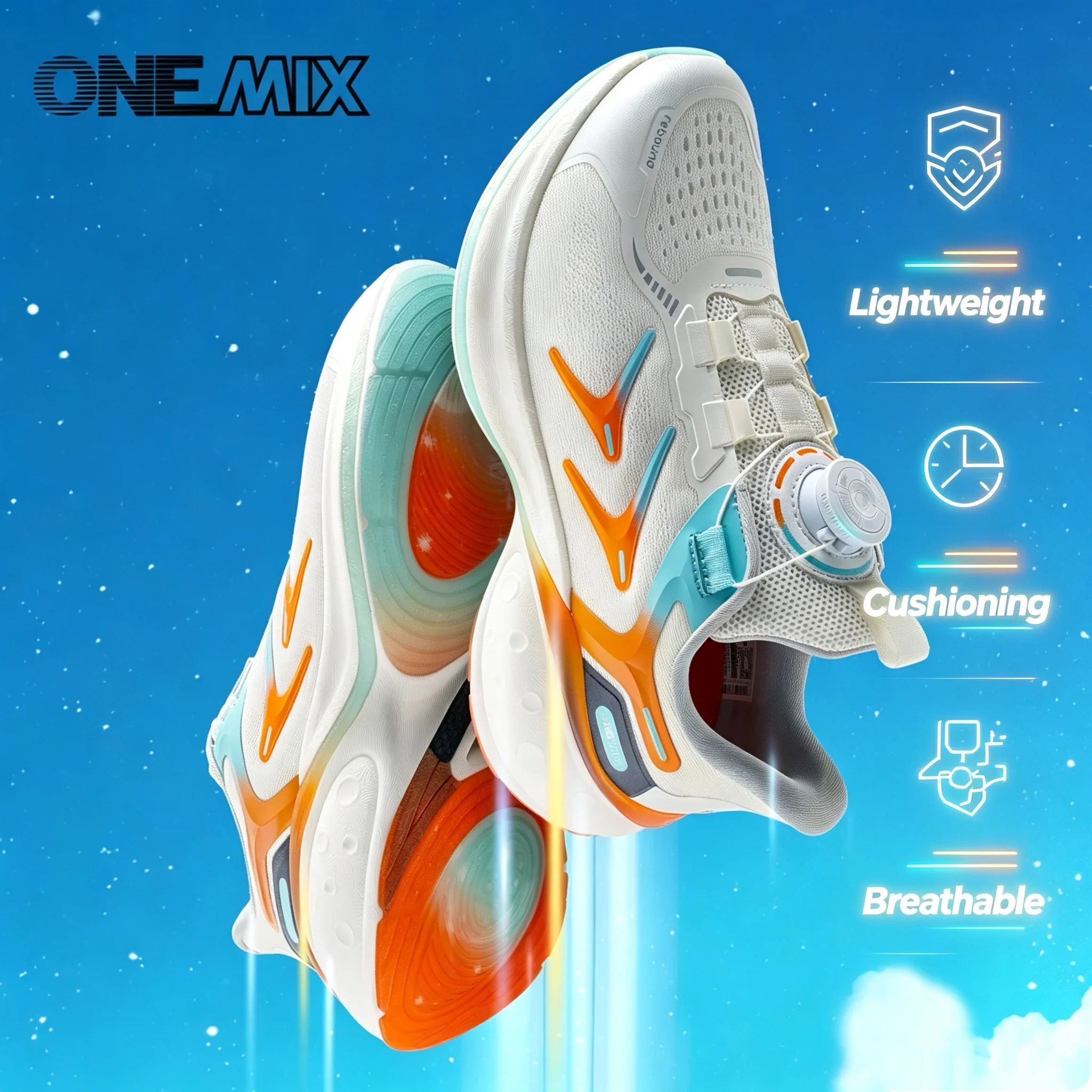 ONEMIX Autumn Winter Men Sneakers Breathable ShockAbsorbing Running Shoes Lightweight Stylish Women Shoes Size 47 23308