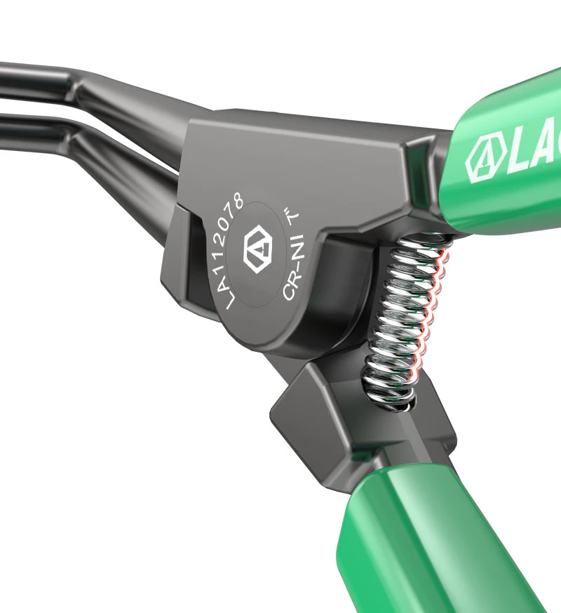 LAOA 7-Zoll-Innen- und Außenzange, Halteklammern, tragbar, multifunktional, Sicherungsring-Zange für Handwerkzeug – Detail 11