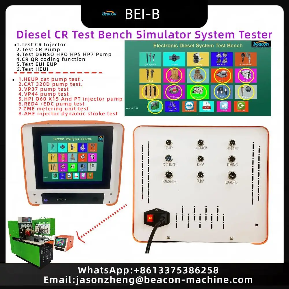 CRS960 Common Rail Injector Tester Cr System Diesel Pump Test Bench Simulator CRS390