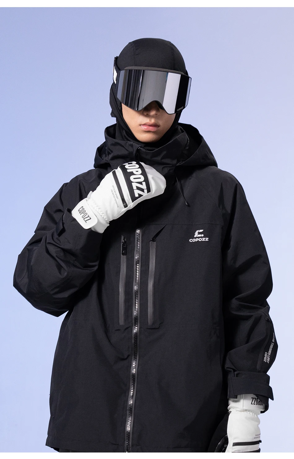COPOZZ Verbesserte Verdickte Skihandschuhe Winter Herren Damen 3M Thinsulate Thermische Snowboardhandschuhe Wasserdichte Warme Fäustlinge Skihandschuhe – Detail 20
