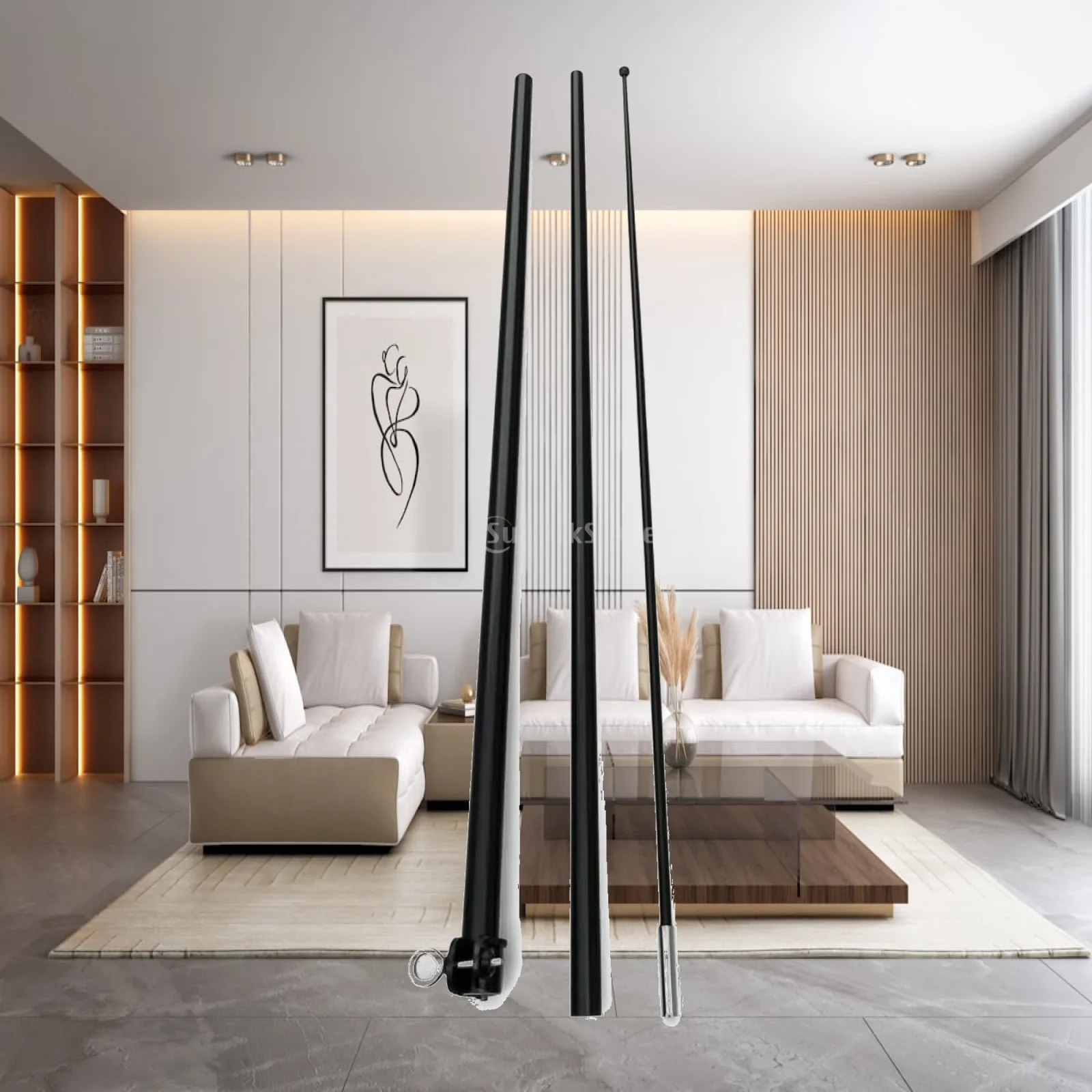 Portable Flagpole with Carrying Bag | Weather-Resistant Outdoor Display, Multi-Section Flag Pole, for Storefronts
