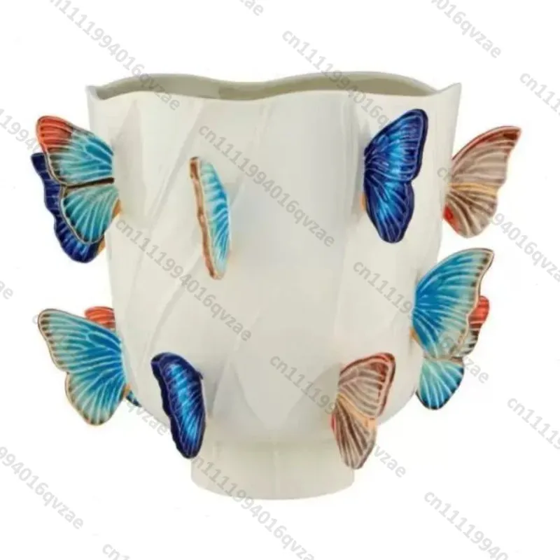 【Popular】Decorative Ceramic Vase Butterfly Vase At The Residence Artist Portugal Arrangement