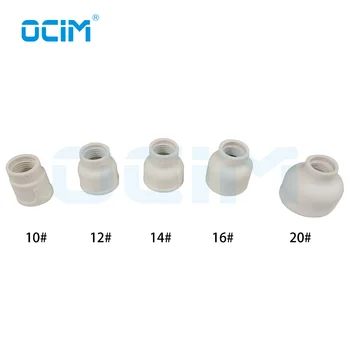 10 #   12 #   14 #   16 #   20 #   Tig Ceramiczny biały kubek spawalniczy argonowy do WP9/17/18/20/26