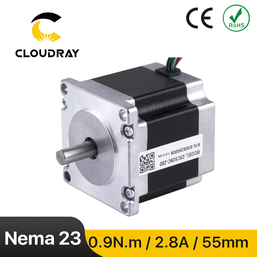 Nema23 silnik krokowy 57mm 90Ncm 2.8A 2-fazowy silnik krokowy 4-przewodowy kabel do drukarki 3D grawerka CNC frezarka