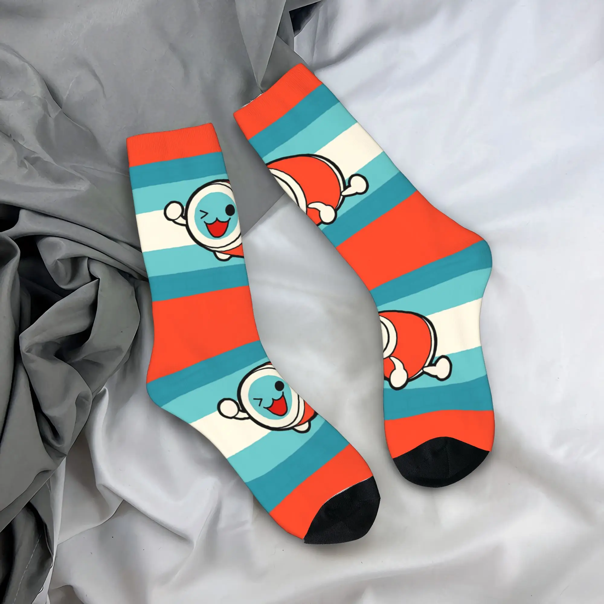 Taiko no Tatsujin Stockings  Graphic Leisure Socks Spring Anti Skid Socks Couple Running Comfortable Socks