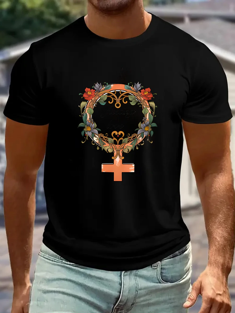 تي شيرت صيفي غير رسمي تي شيرت مغسول تي شيرت فضفاض كبير الحجم بأكمام قصيرة مع أنماط فريدة من نوعها عصرية وممتعة #2