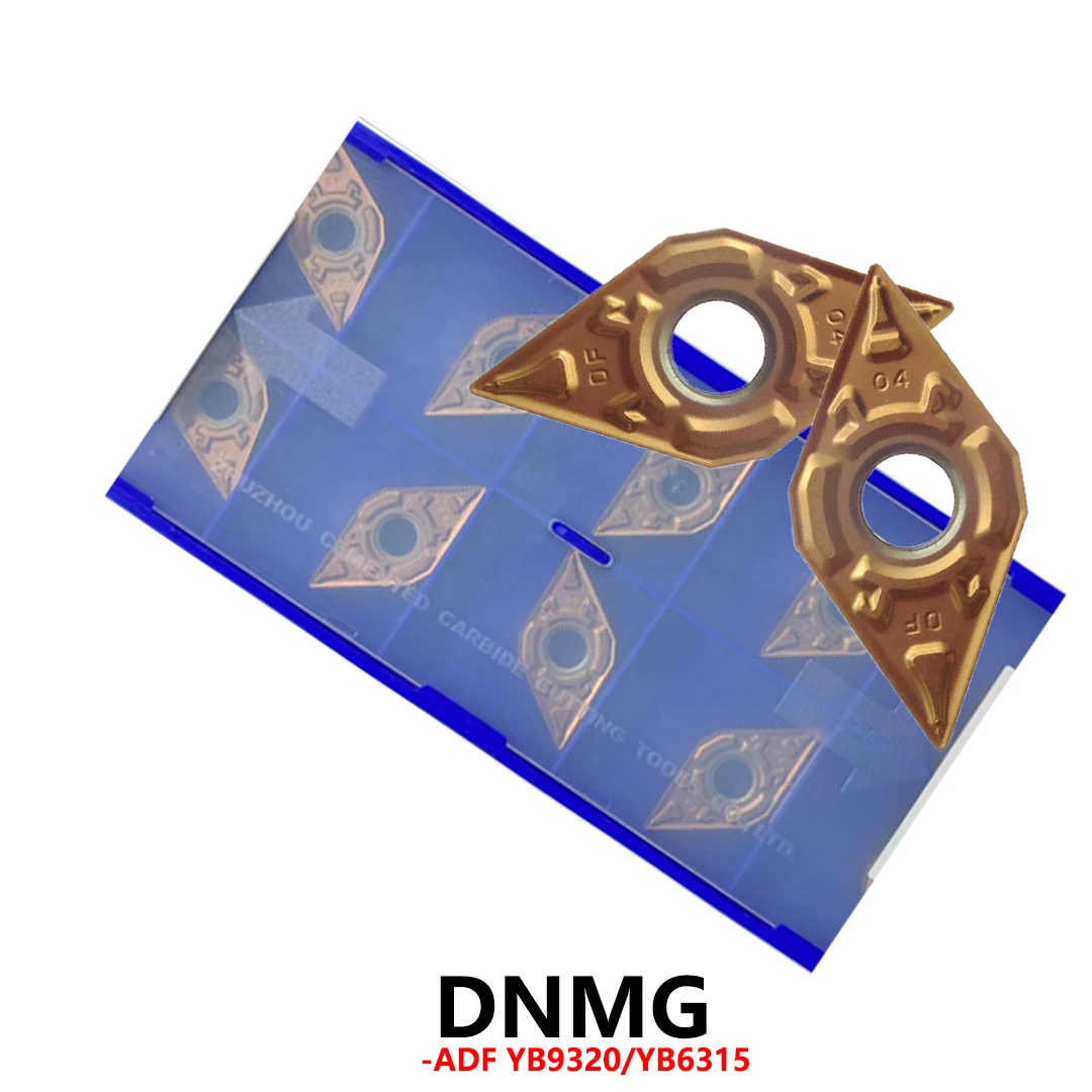 

DNMG150404-ADF DNMG150608-ADF DNMG150604 DNMG150608 ADF YB9320 YB6315 Твердосплавные вставки Инструменты с ЧПУ Держатель лезвий DNMG 1506 Оригинал