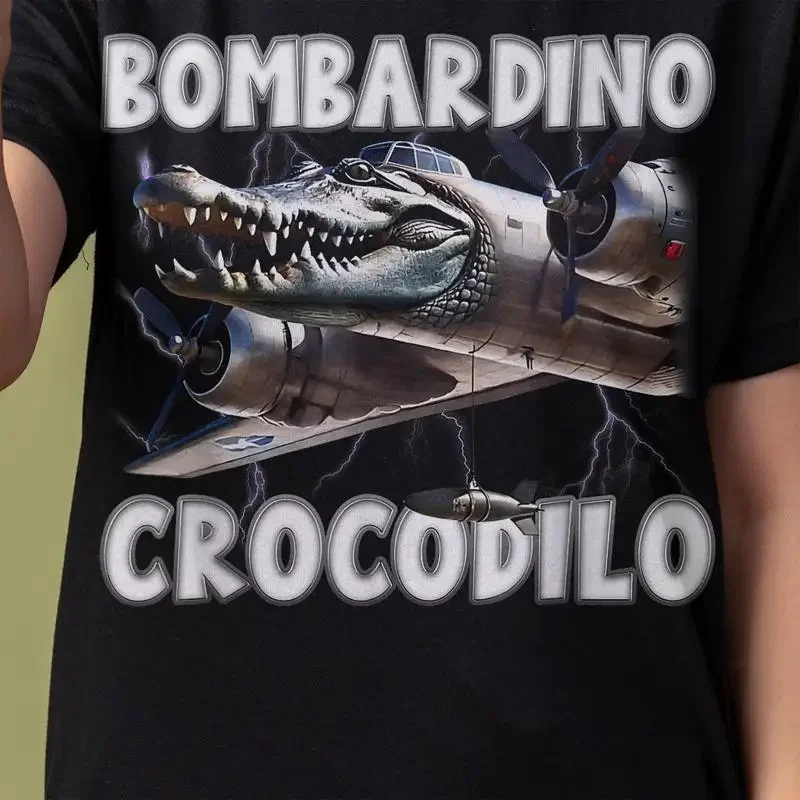 ardino Crocodilo T Shirt Italian Brainrot Anomaly Weirdcore Meme Trippy Gen Z Humor Surreal Absurdist