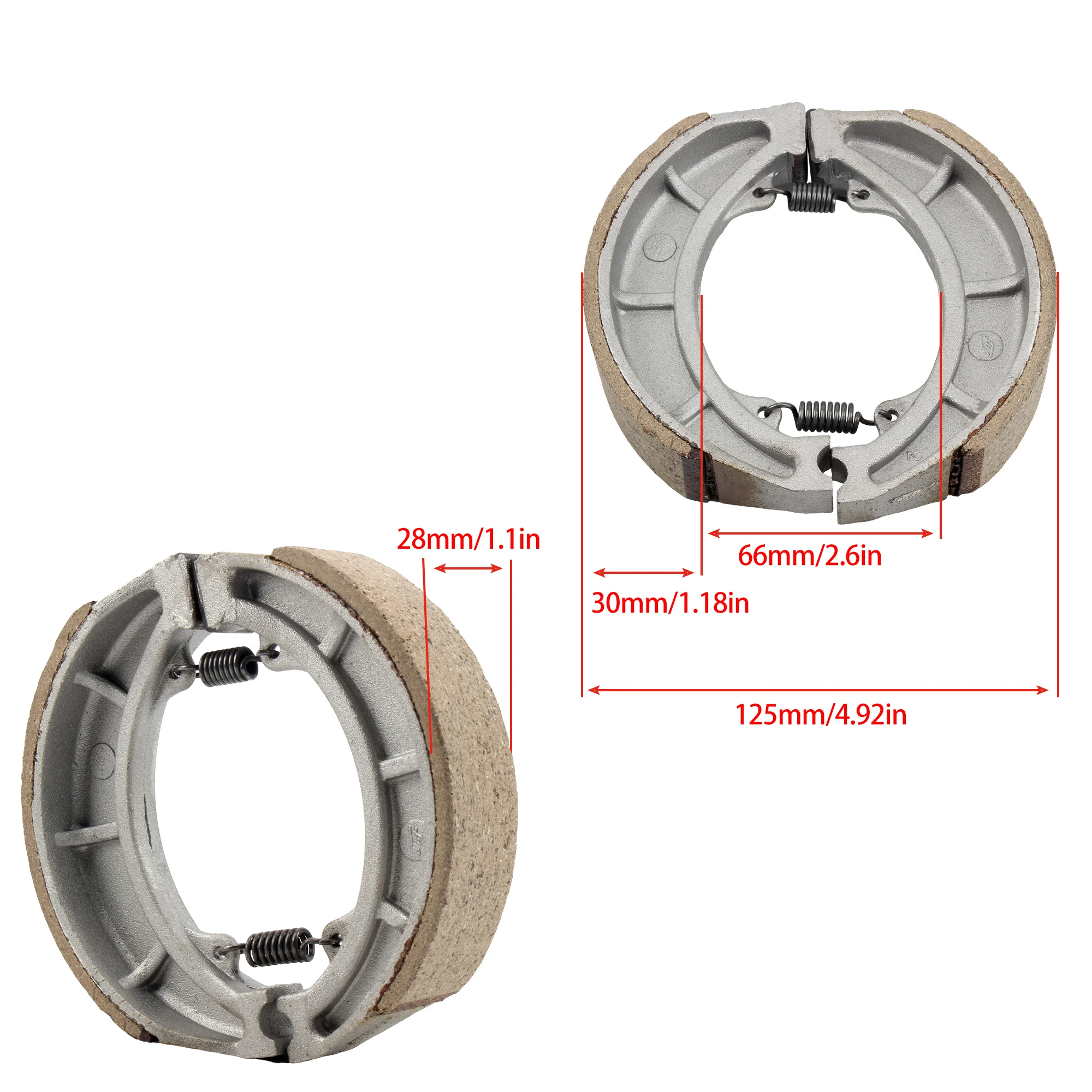 Motocross Front Brake Disks Pads Rear Brake Drum Shoes For Honda PCX125 150 SH125 Lead 125 Vision 110 06430-KWN-900 Accessories