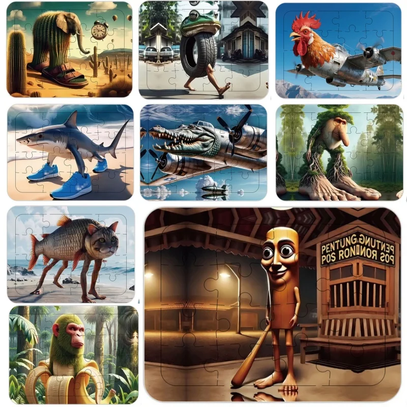 

3D головоломка, картонная коробка, AI, виртуальные животные, Танграм, Jigzaw, красочные обучающие развивающие игрушки, познавательная игра для детей, подарок для детей