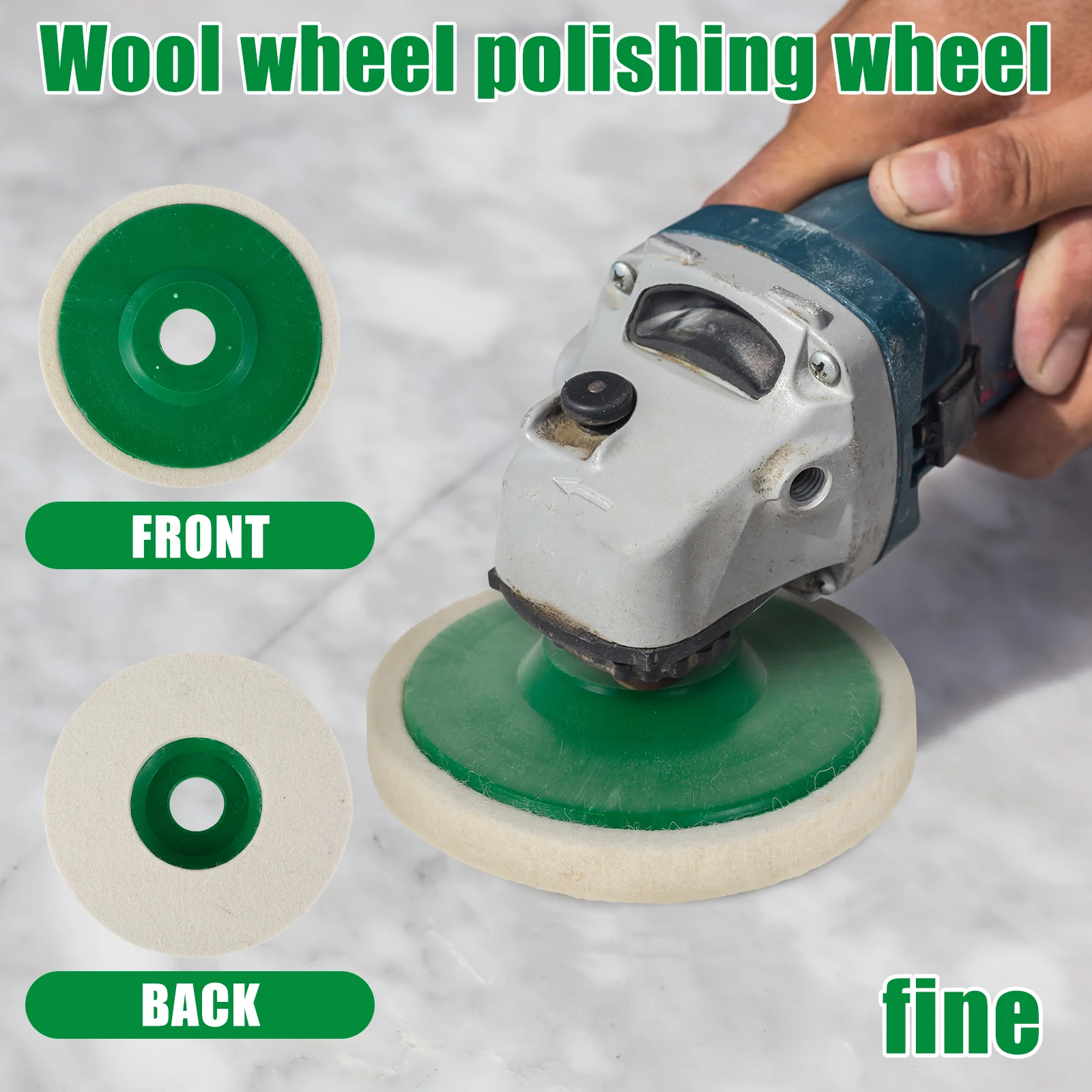 4/5 Inch Wool Polishing Wheel Buffing Pads Angle Grinder Wheel 100/125 Angle Grinder For Metal Marble Glass Ceramics