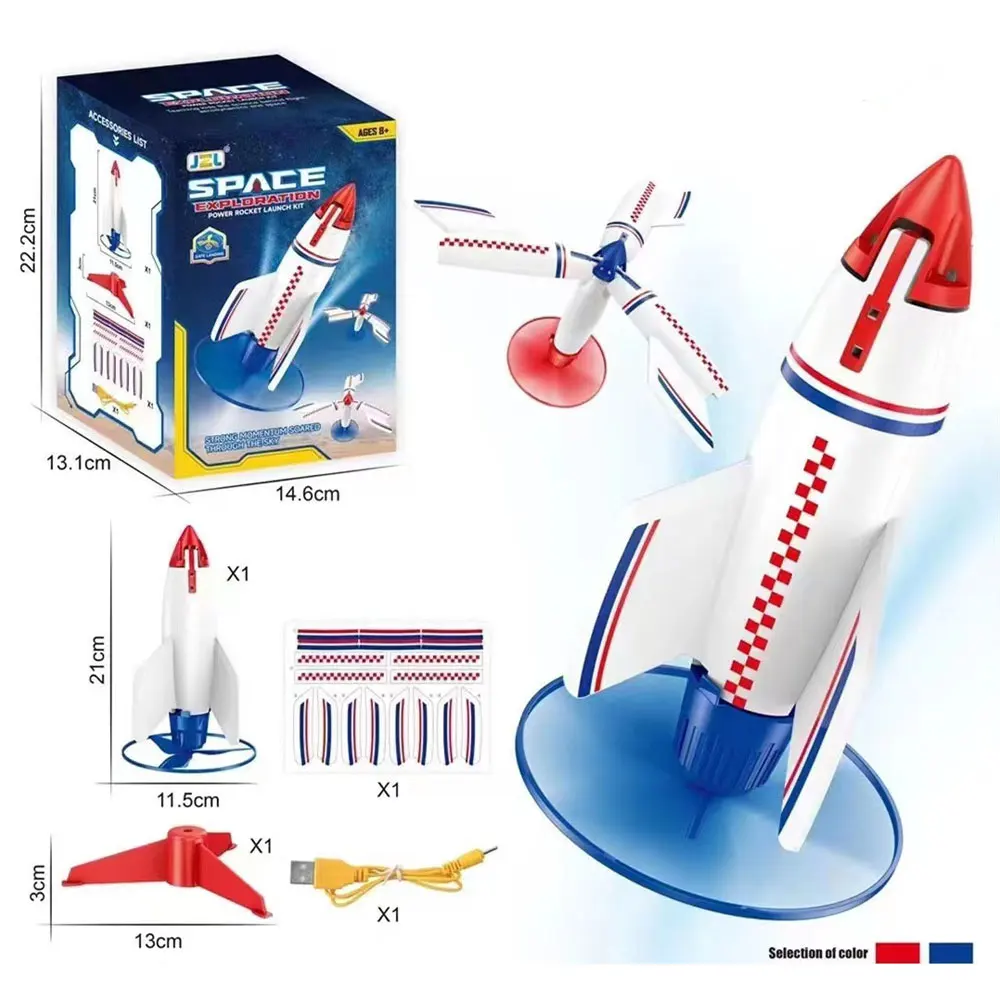 Nuovi bambini Space Rocket Electric Flying Foam Rocket rotazione automatica giocattoli sportivi all'aperto regali per il tempo libero VG173