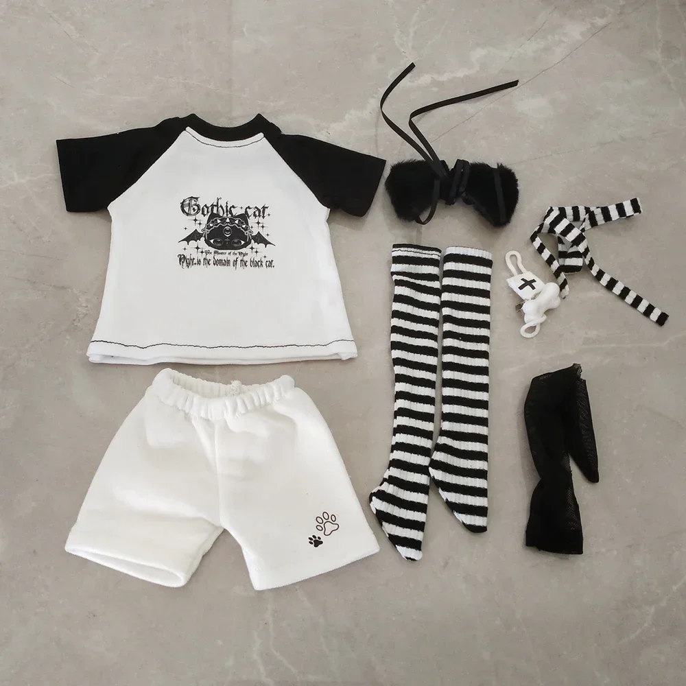 新しい45cmドール服スーツ1/4 Bjdドールスカートまたはショートパンツセット女の子DIYドレスアップドールアクセサリー、ドールなし