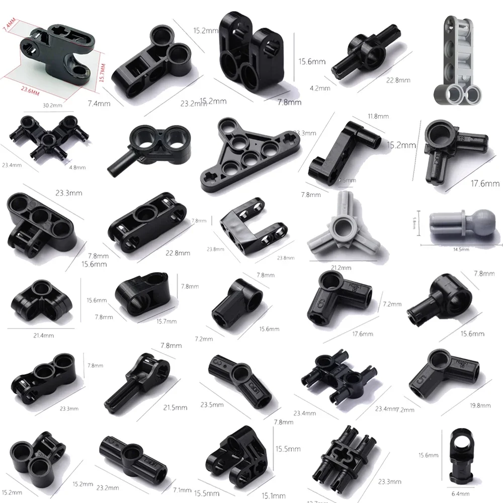 

Building Blocks DIY Technical Parts Axle Pin Connectors 32034 32015 32014 2853 3713 22961 14720 48496 MOC Bricks Educational Toy