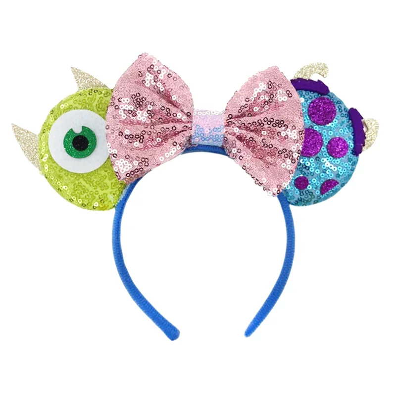 Mickey Mouse Ear Headband Monsters University Ears Head Band Women Pixar Sullivan Headband Girl Monsters Inc Hair Accessories view 3