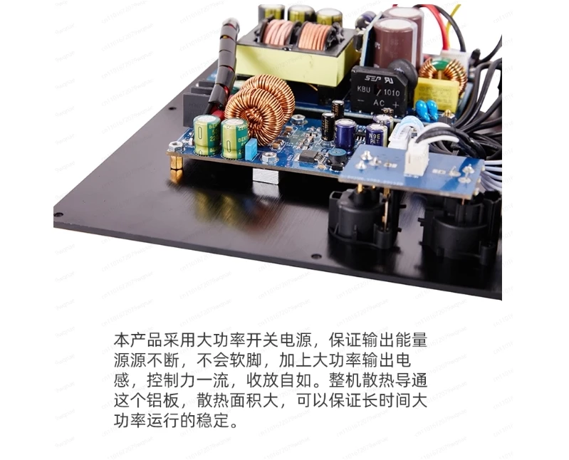 TPA3255 Subwoofer Active Speaker Amplifier Board – Integrated Heat Sink with Burn-Grade Capacitors & Advanced Inductors