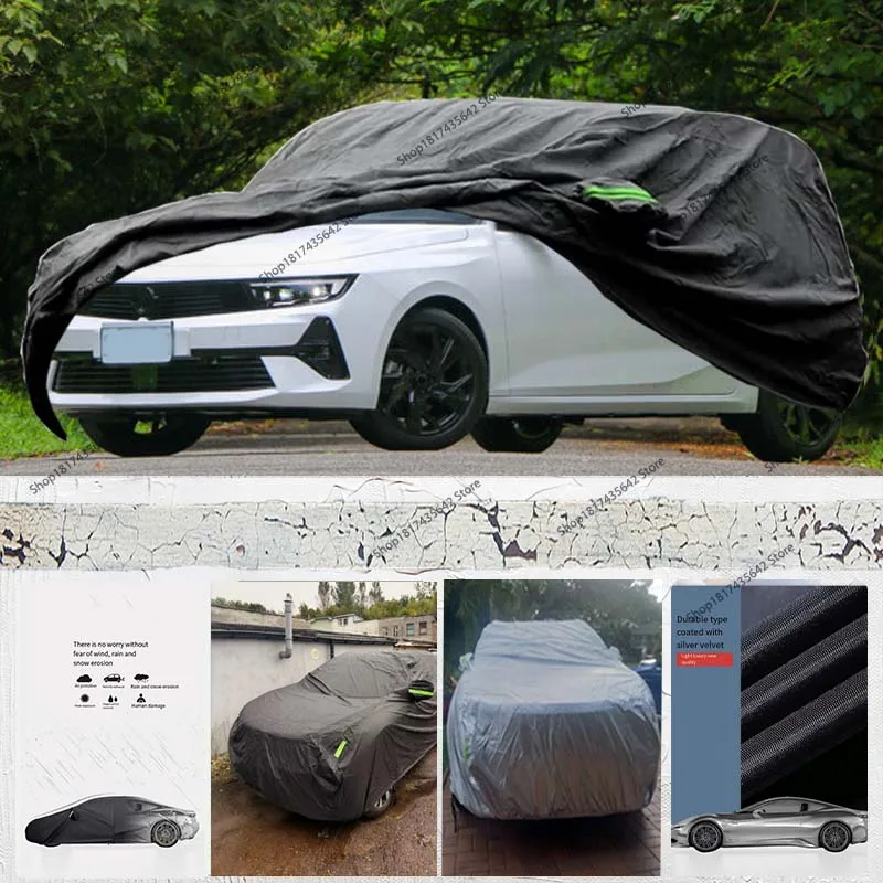 

for Opel for Astra 09-24 Protective Full Car Cover 210D Outdoor Full Car Cover All Weather Waterproof Anti-UV Exterior