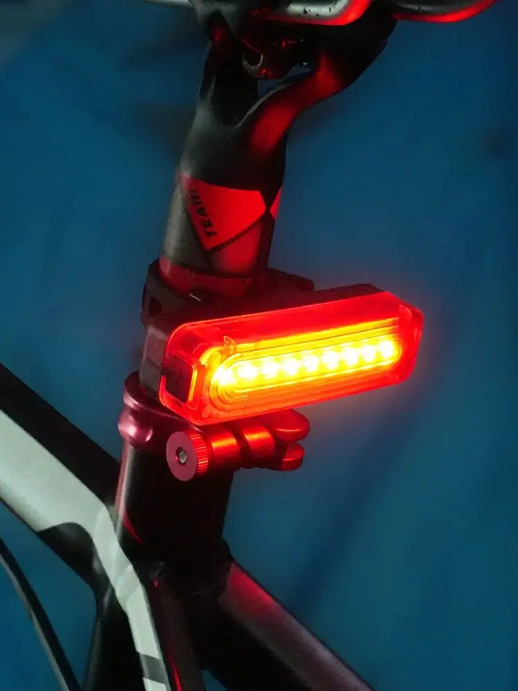 AliExpress NONE BORUiT Rear Bike Tail Light USB C Rechargeable Bicycle Tail Safety Warning Light Bicycle Light Easy to Install Bicycle Accessory