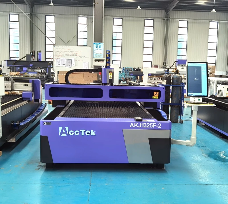 Two Heads Metal Cutting Fiber Laser Cutter Machine 1kw 2kw 3kw With Co2 Laser Head Cutting Wood Mdf Acrylic