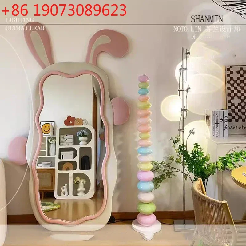 

Rabbit Nordic Mirror Girls Big Irregular Funky Luxury Art Items Makeup