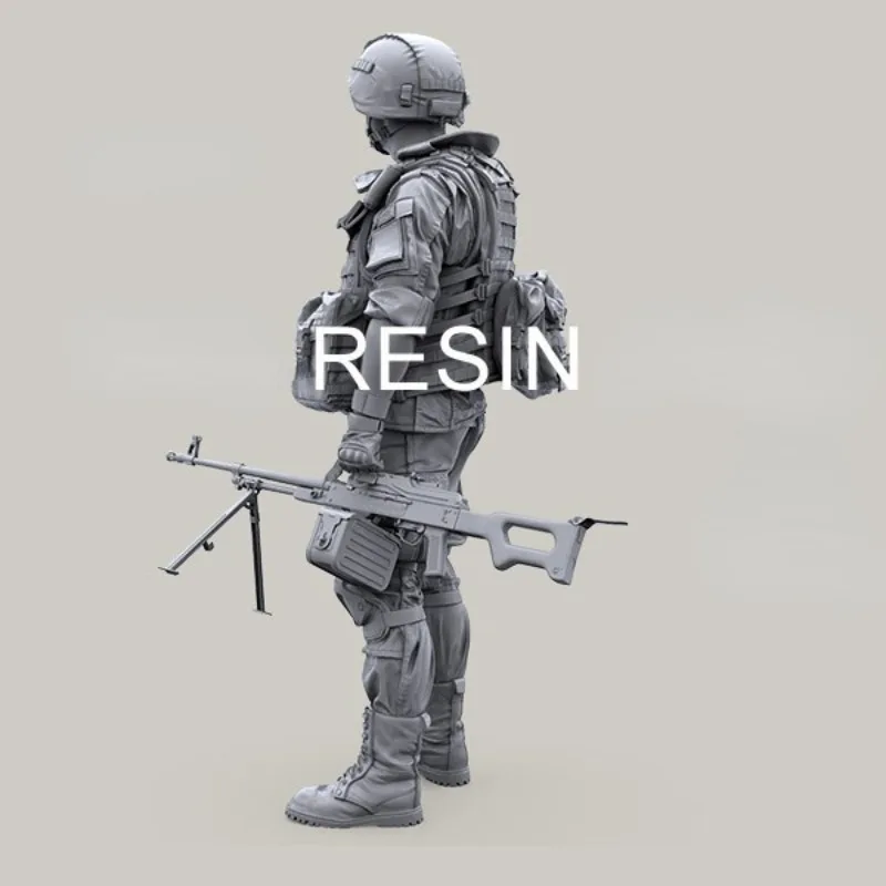 1:35 Die-cast Resin gift Model Assembly Kit Soldier Model US Military Russian Special Forces Scene Unpainted (1 Person)