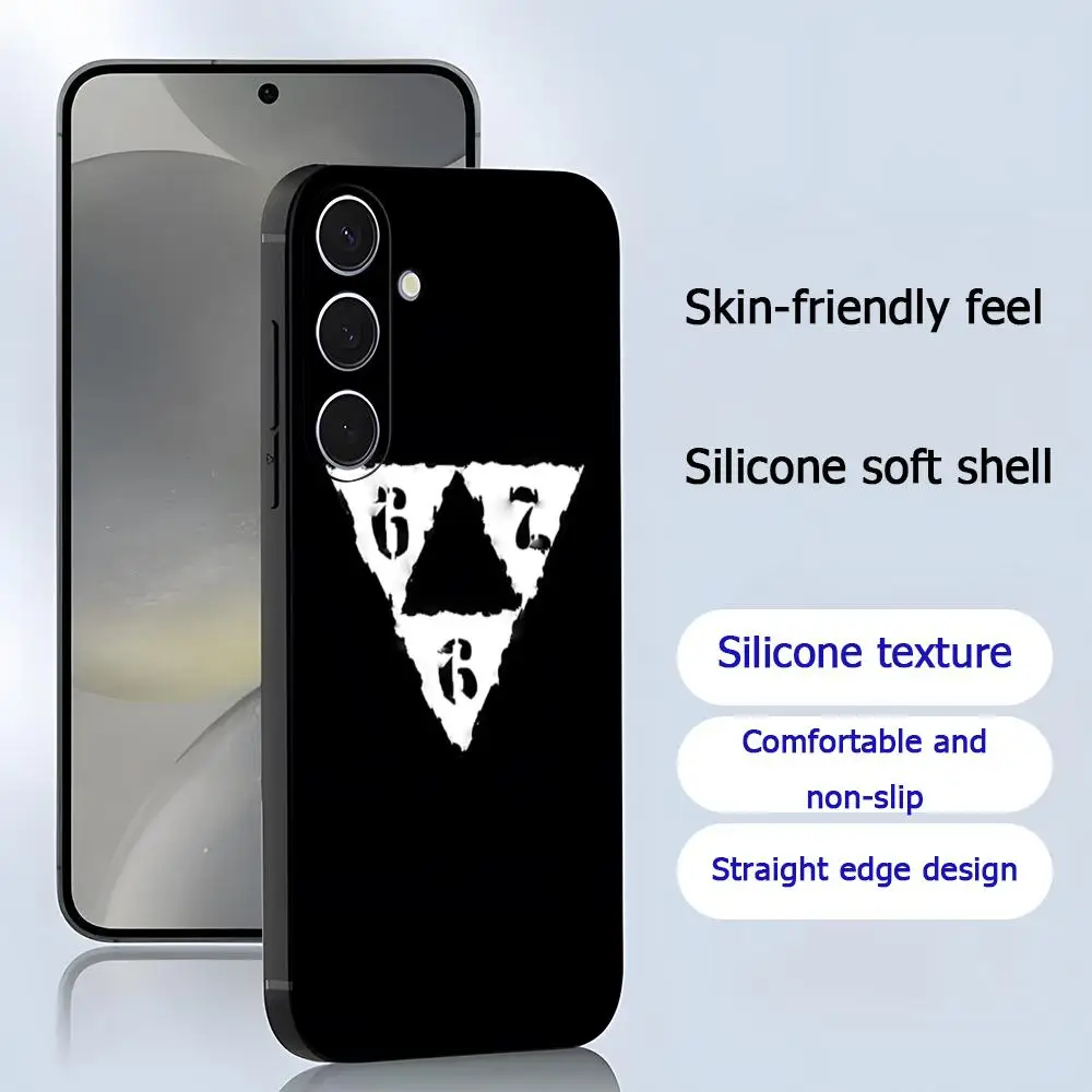 حافظة هاتف رائعة من فریز كورليوني 667 لهاتف سامسونج جالاكسي S25 S24 S23 S22 S21 S20 Plus Ultra Note20 ناعمة سوداء #4