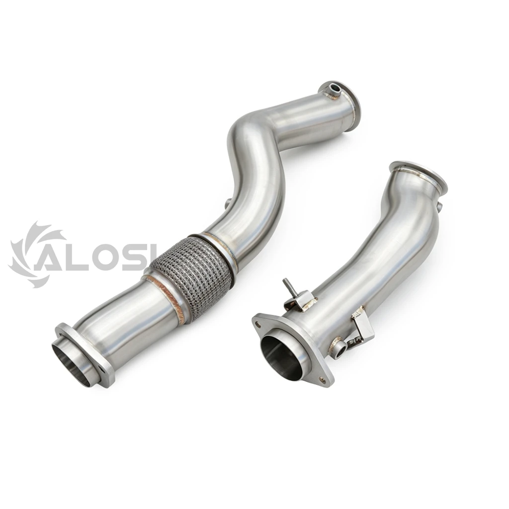 S58 3.0T Integrated Downpipe BMW G80 M3 G81 M3 Touring G82 M4 G87 M2 Stainless Steel High Flow Header
