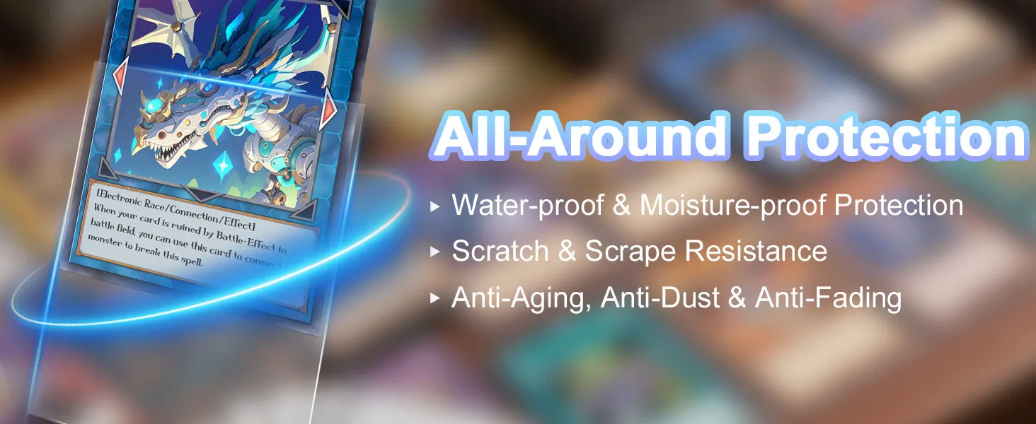 66 x 91 mm transparente innere Kartenhüllen, 100/300 Stück, hochtransparenter, kratzfester Schutz für Pokemon TCG Yugioh Sport-Sammelkarten – Detail 7