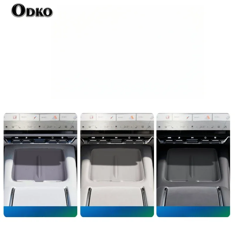 سيارة مركز التحكم شحن لاسلكي لوحة سيليكون سيليكون المضادة للانزلاق حصيرة لجيلي Zeekr 7X الملحقات الداخلية 2024 2025 #3