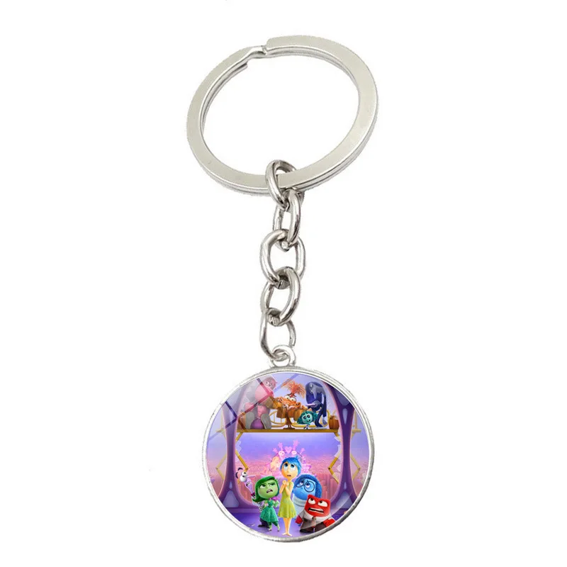 Disney Inside Out 2 Cartoon Bibelot Bag Pendant Key Rings, Joyy, Anger, Charm Accessory, Glass Gifts for Kids, 20, ness, New