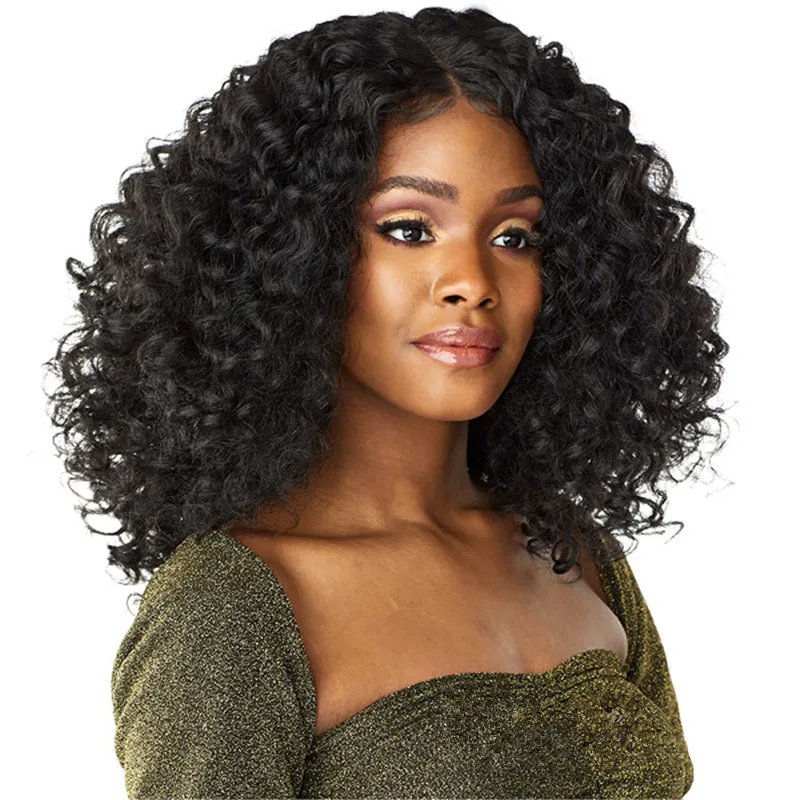 New African wig, European and American women's small curly hair wig, Synthetic wigs