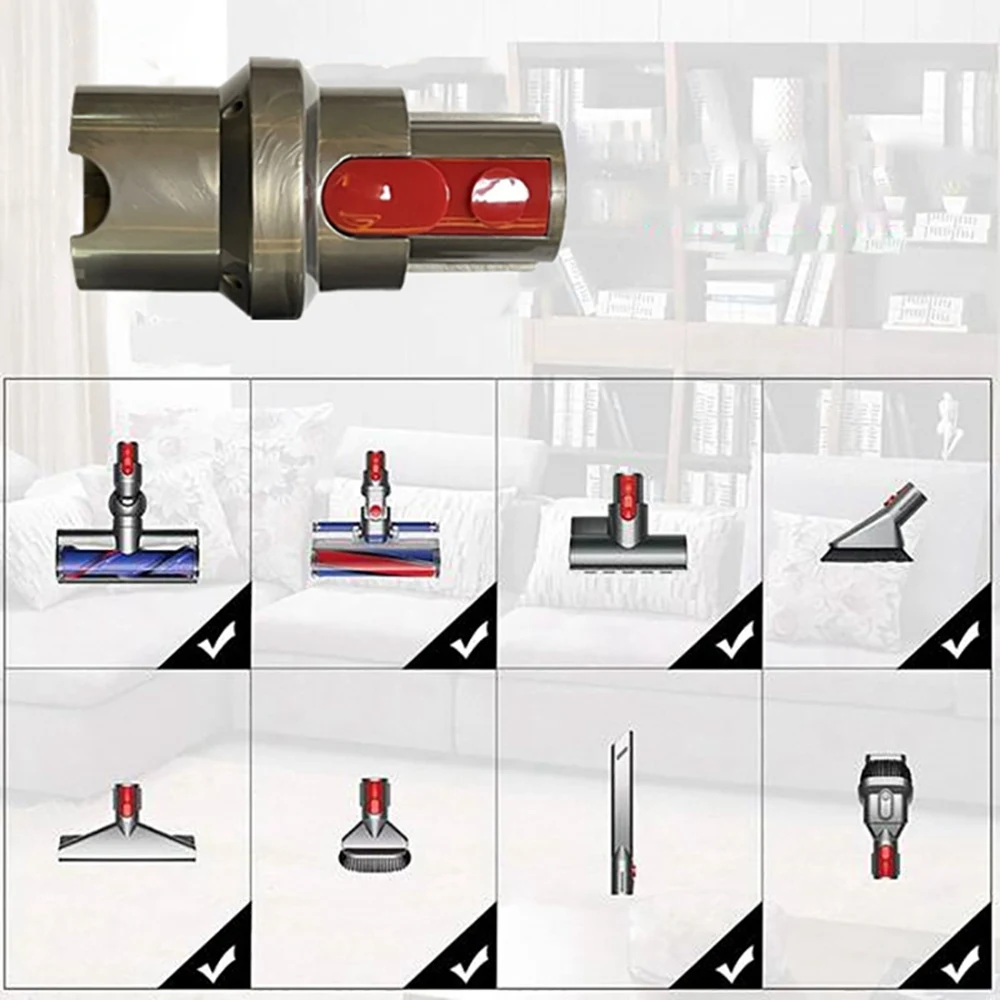 Adapter Attachments With LED Lights For Dyson V7 V8 V10 V11 Cordless Vacuum Cleaner Parts