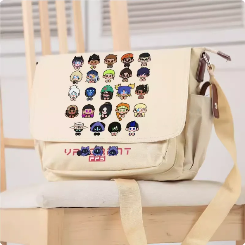 

Anime VALORANT Crossbody Canvas Bags School Bag Unisex Messenger Bag Fashion Shoulder Bag 2601