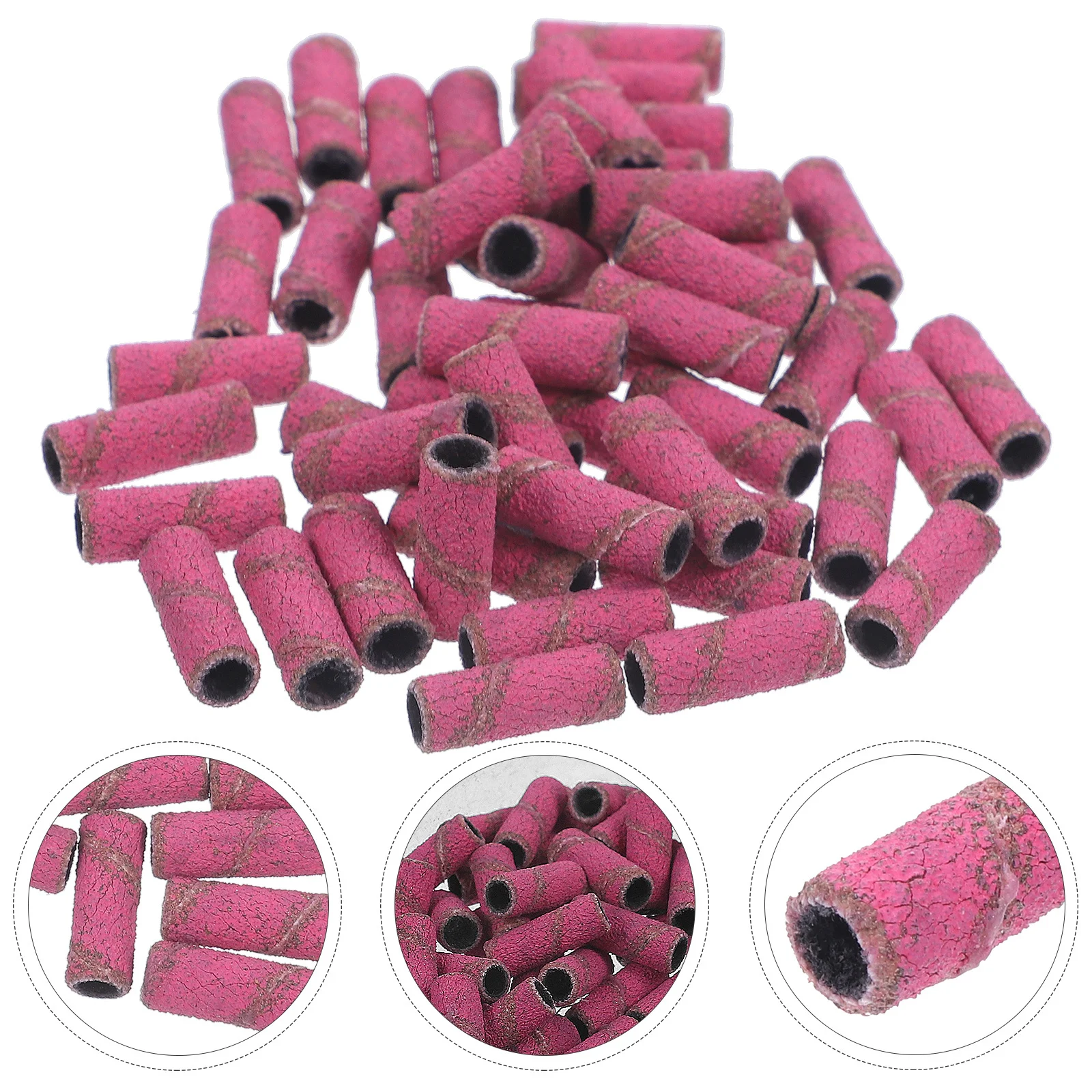 

50Pcs Nail Sanding Bands Set Premium Quality Micro Rings for Filing Shaping Nails Ideal for Nail Techs Beginners