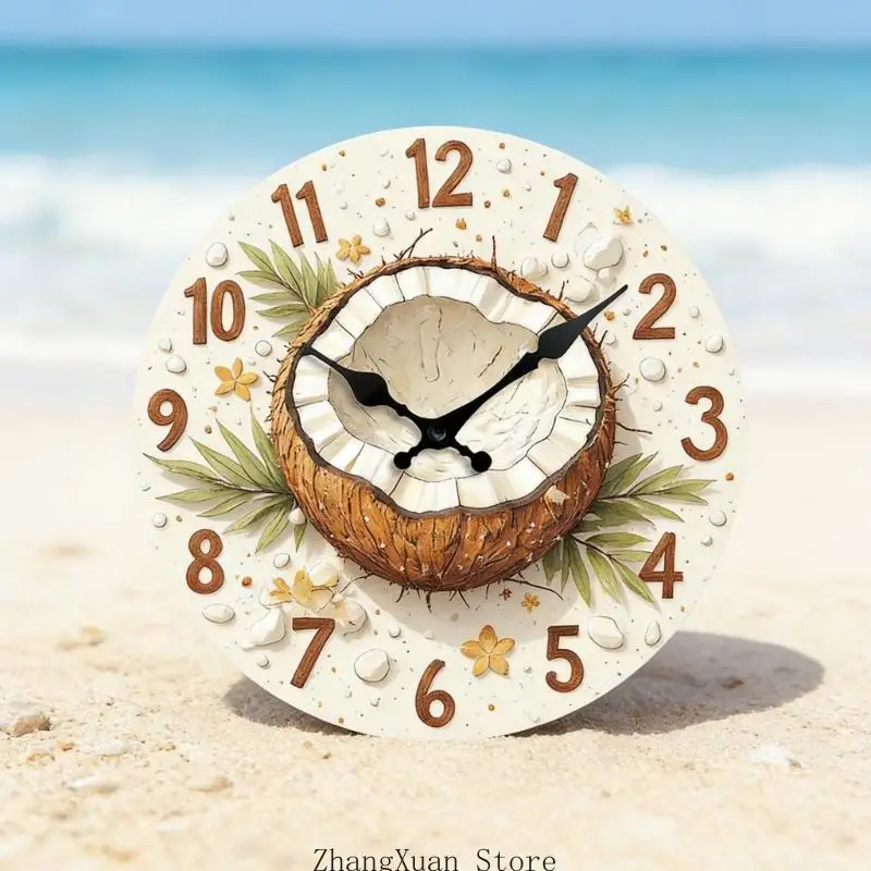 Leise Obst-Wanduhr mit geräuschlosem Betrieb, einfache Installation, klare Nummer 3XUF – Detail 10