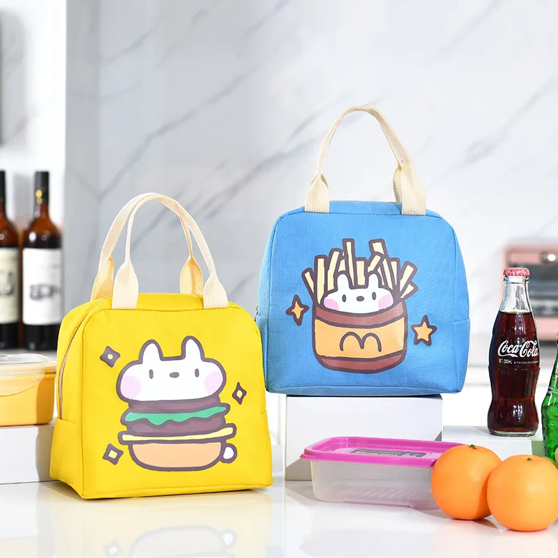 Portable Isolated Thermal Piquenique Food Lunch Bag Box Cartoon Tote Food Fresh Cooler Bags Bolsa para Mulheres Girl Kids Children Gift