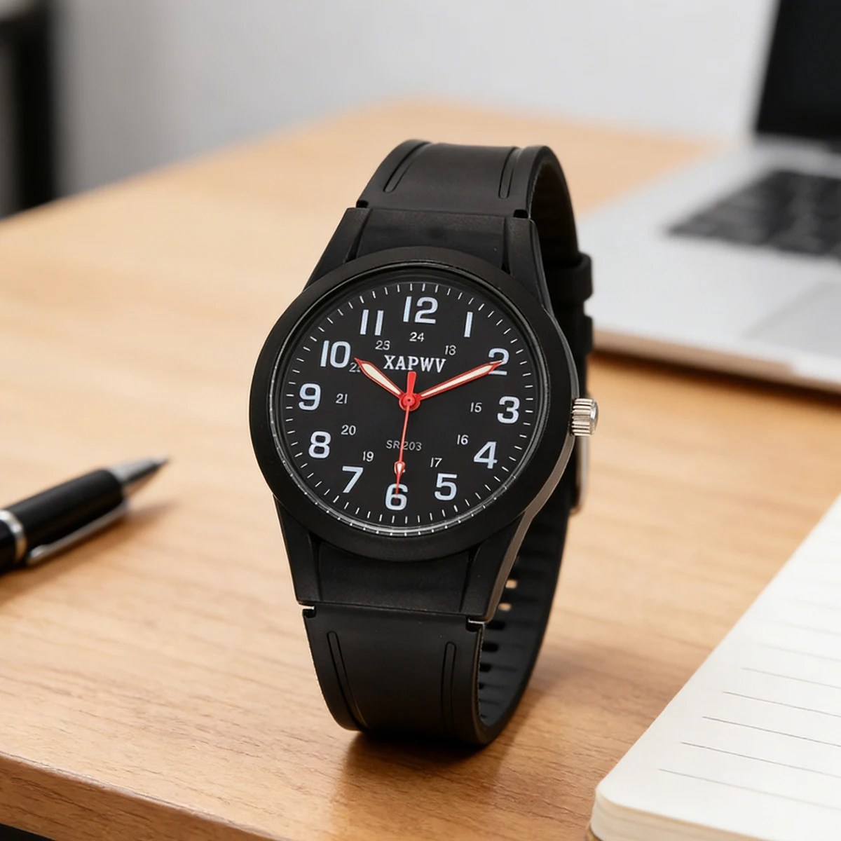 Casual and Fashionable Silicone Quartz Watch, Suitable for Women, Students, and Children, Simple and Elegant, Versatile Wristwatch view 5